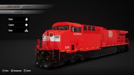 AC4400CW DB traffic red livery