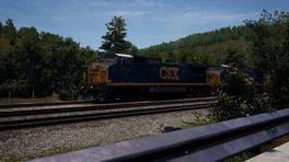 CSX YN3b and YN3 C40-8W and HLCX GP38-2 and SD40-2