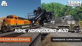 K5HL Hornsound Mod: BNSF ES44C4 & NS ES44AC - Cajon Pass & Horseshoe Curve