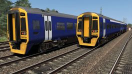Plain Blue First ScotRail Class 158