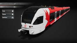 RABe 523 in der OC transpo lackierung