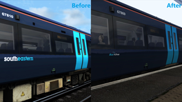 Southeastern Class 375 with Blue Archive logo