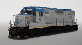 Modern Amtrak GP38-2