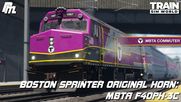 Boston Sprinter Original Horn: MBTA F40PH-3C - MBTA Commuter