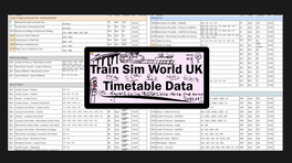 TSW UK Timetable Data 1.03