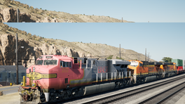 Cajon Pass ES44C4 BNSF Fakebonnet