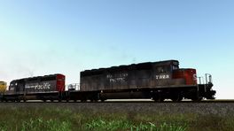 JR/SS SD40-2´s SP #7322 & #7323
