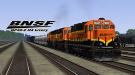 BNSF GP40-2 H4 Livery