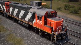 Oakville Zebra Striped GP38-2 Reskin