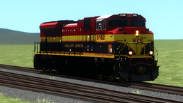 Kansas City Southern Belle TruRail SD70Ace